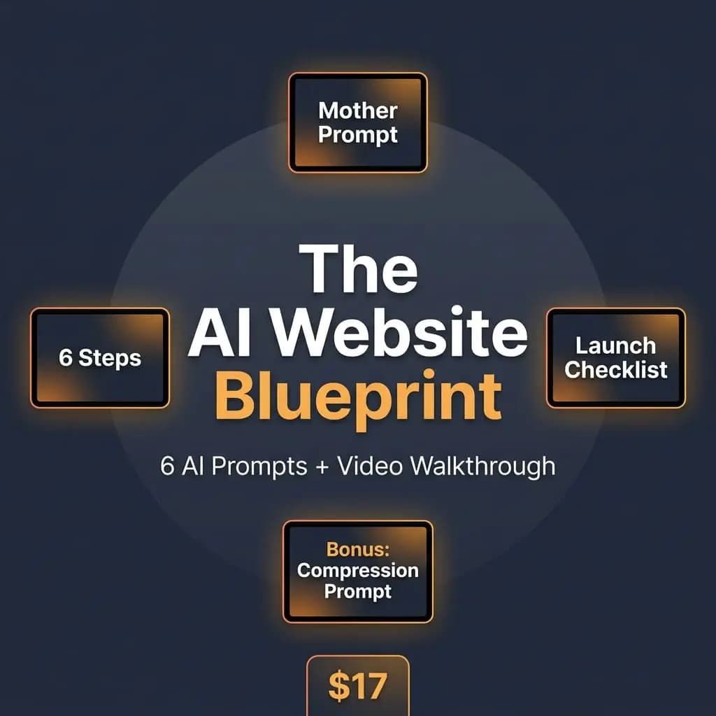 The AI Website Blueprint — product mockup