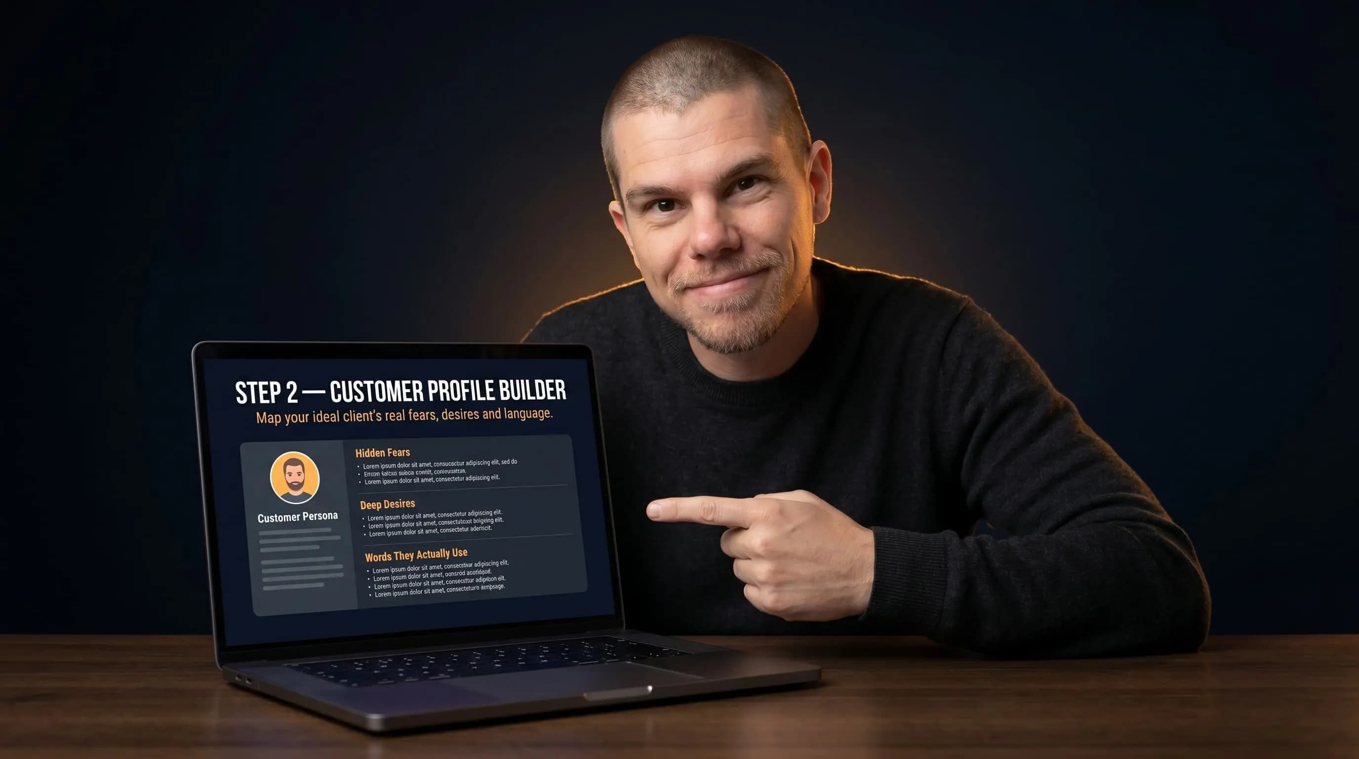 Customer profile and avatar mapping